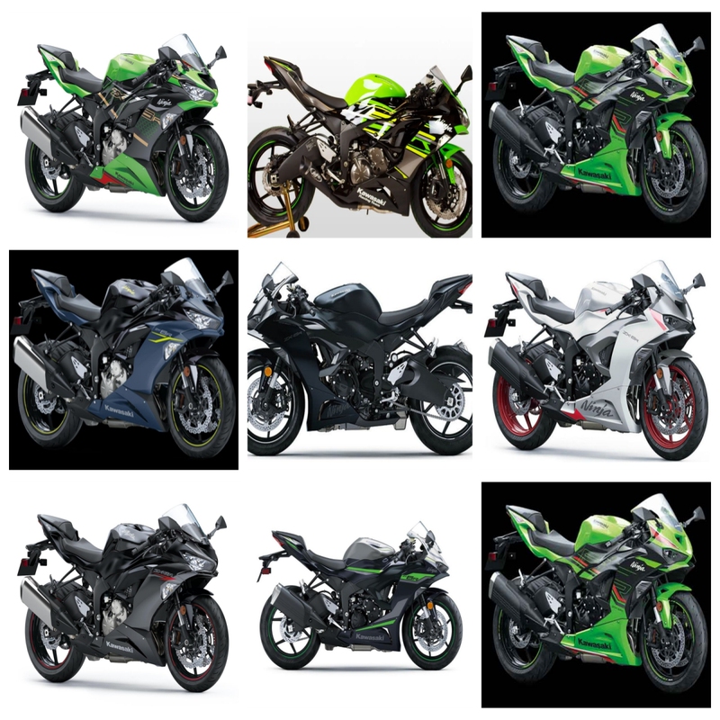 Suitable for Kawasaki Zx-6R 636 599 23-24-25 Years, Fairing, Guard Plate, Full Body Panel, Fairing