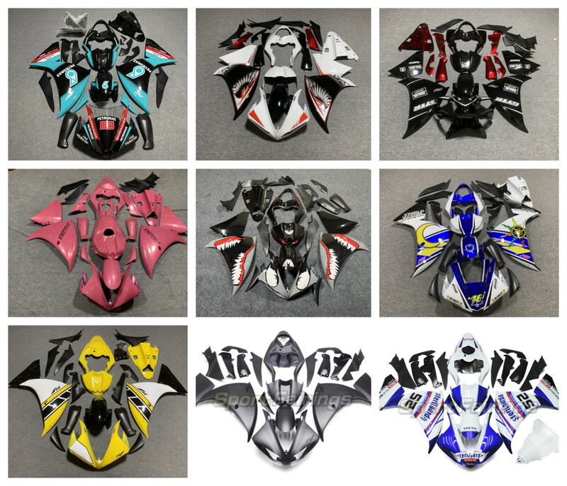 Suitable for Yamaha R1 09-10-11-12-13-14 Years, Full Vehicle Shell, Full Vehicle Guard, Full Vehicle Plate Suitable for Yamaha R1 09-10-11-12-13-14 Years, Full Vehicle Shell, Full Vehicle Guard, Full Vehicle Plate