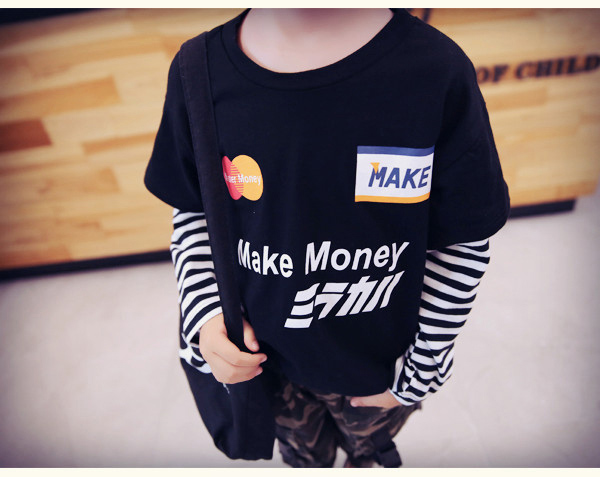 Áo phông trẻ em tay dài nhẹ nhàng cho trẻ em Áo dài 2019 mùa xuân mới cho bé gái mùa thu lớn shop trẻ em