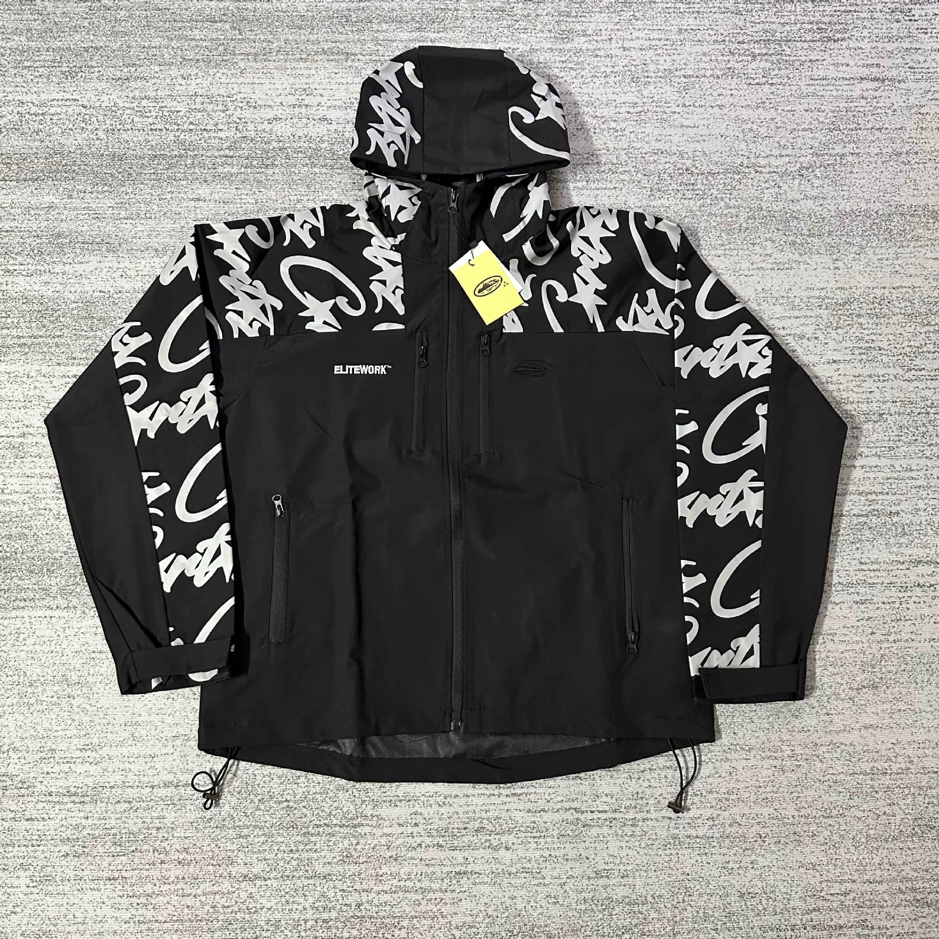 Corteiz soft shell Elitework waterproof windbreaker reflecting jacket connecting demon island jacket