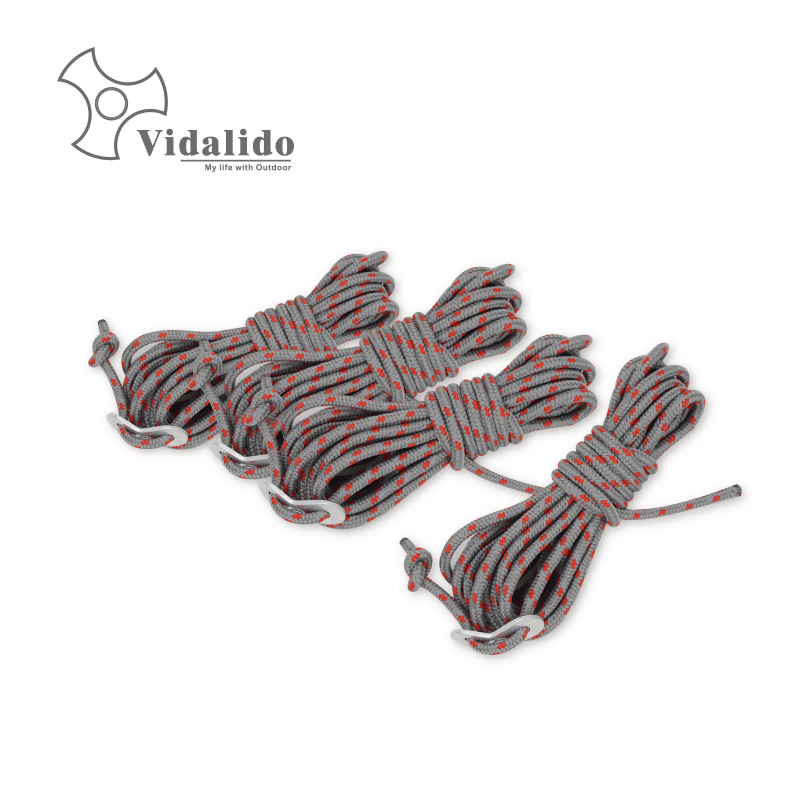 Vidalido tent thick reflective wind cord fixing rope PP rope nylon rope canopy pergola camping accessories bag