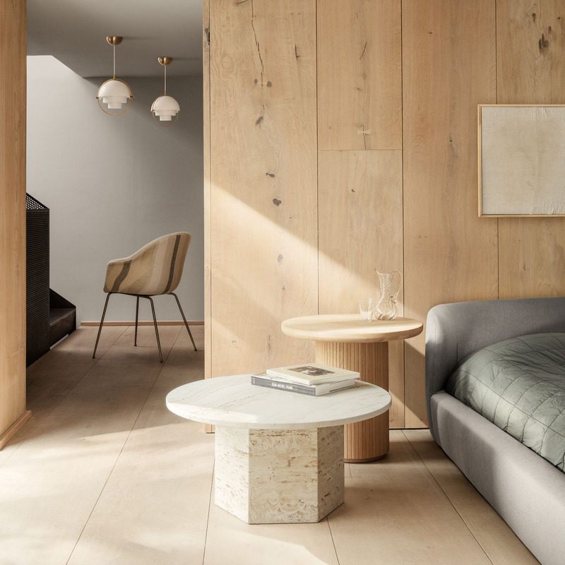 Danish Design Nordic Creative Marble Cave Stone Tea Table Modern Living Room Sofa Small Family Round Coffee Table