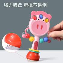 Toy rattle can chew newborn companion hand drum music stick rattle baby 0-1 year old table baby