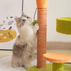 Cats Cat Climbing Rack Cat Nest Cat Tree Carrot Cat Rack Does Not Cover Space Hemp Mat Cat Grab Column Top Column Supplies Integrated