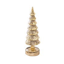 Christmas decorations LED light-emitting glass Christmas tree shopping mall shop bar scene layout desktop small ornaments