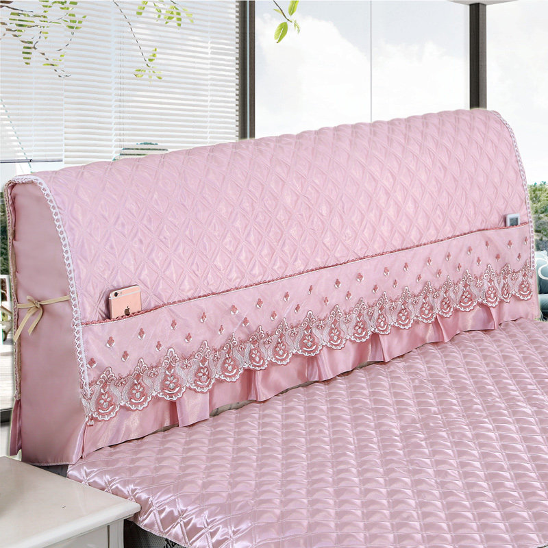 Full bag solid wood bed headboard soft bag cover cloth art wood plate bed universal cloth cover backrest clip cotton simple leather head bed-Taobao