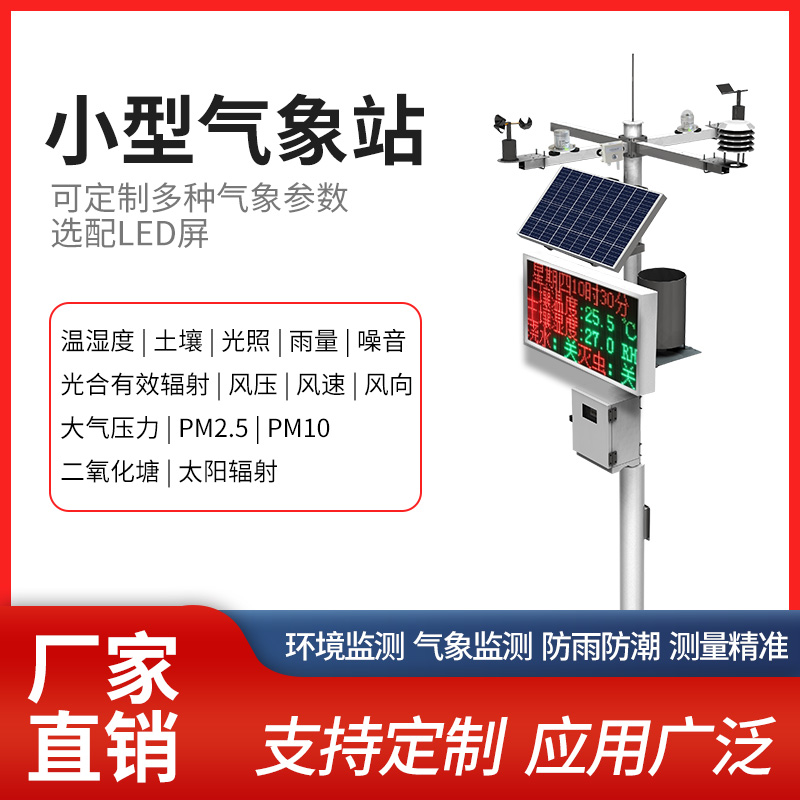 Small Outdoor Weather Station Outdoor Campus Agriculture Wireless Plant Ecology Miniature Field Louver Box Monitoring Station
