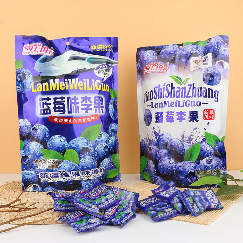 Chew Shi Shan Villa Blueberry Plum Fruit Leisure Snack Xinjiang Specialty Train Same Dried Fruit Preserves Blueberry Flavored Plum Fruit