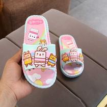 Summer little girl slippers Summer princess Childrens indoor home childrens shoes outside wearing a soft bottom cartoon skewer to cool off
