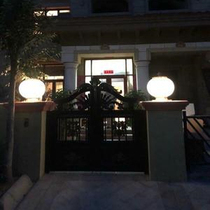 Pillar lamp Solar outdoor wall door post Villa electric all copper garden wall waterproof door pillar lamp