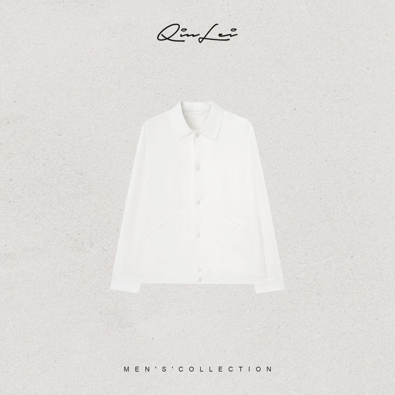 Mbnl-F Qin Lei Men's Clothing「S.J」100% Linen High Thread Count High Density Texture Shirt Ll-Wyjk00174 Mbnl-F Qin Lei Men's Clothing「S.J」100% Linen High Thread Count High Density Texture Shirt Ll-Wyjk00174