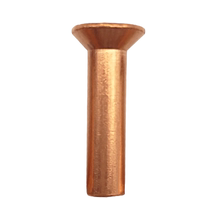 Red cuivre contresunk tête rivet solide GB869 tête plate tête stud rouge bronze défilement de saule clou de saule de cuivre uddin M3M4M5M6