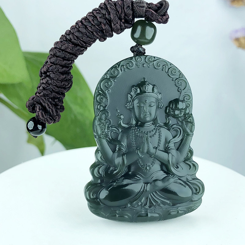 Beard Couch Jewellery and Tian Yuta Yuyu Tower Qingyu Yuyu Tian Yuyu Pengyu double - sided working audio jade jade card