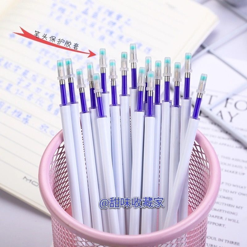 Students press the erasable refill 0 5 crystal blue friction easy-to-rub bullet black hot erasable magic eraser gel pen
