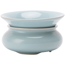 Ru kiln all-ceramic tea leakage tea filter integrated set ceramic kung fu tea set accessories tea separator tea leaf filter tea water separation