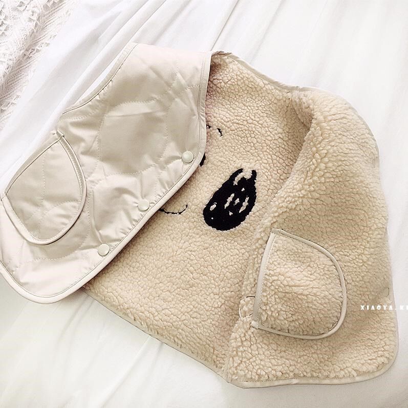 Balabala children Cavet vest girl Two sides wearing waistcoat autumn winter new children's clothes Han version Children thickened Mao