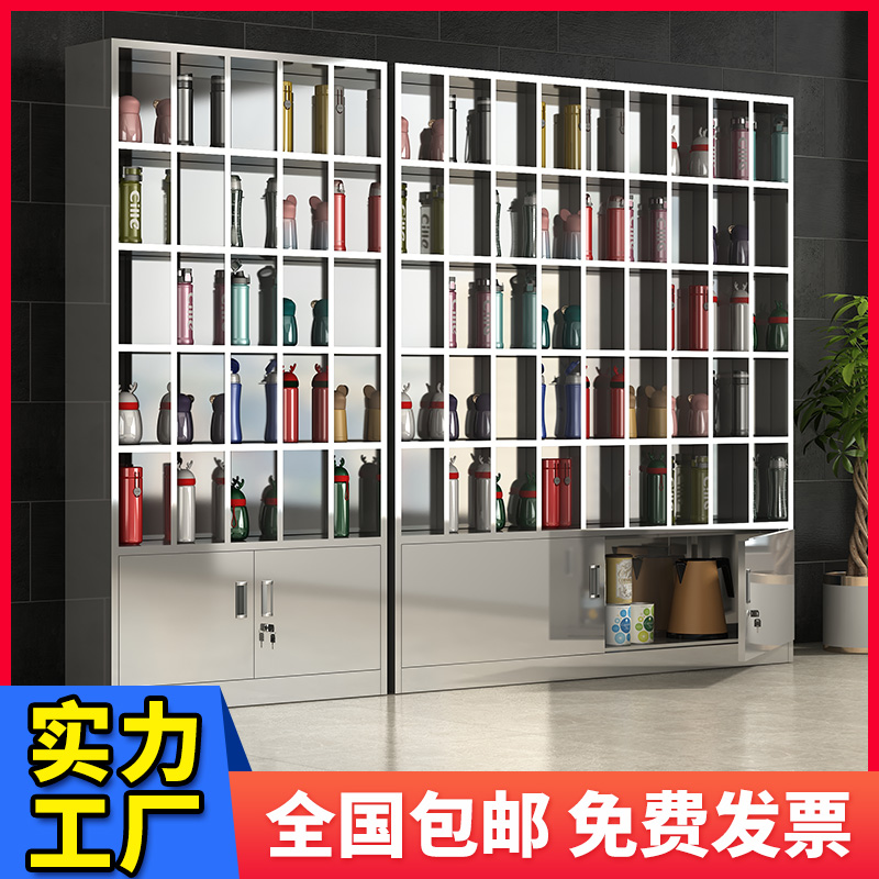 Stainless Steel Water Glass Cabinet Staff Multi-Cabinet Placement Cabinet Factory Workshop Tea Cup Shelf Tea Water Room Storage Cups Cupboard-Taobao