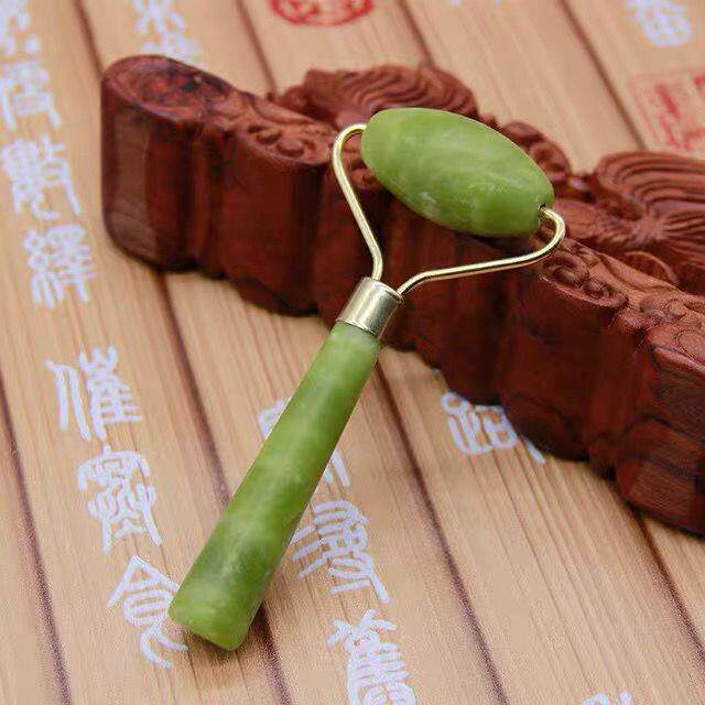 Jade Wheel Roll Face Machine Roll Face Jade Wheel Roll Face Instrumental Part Beauty Container Slim Face Roller Ball Bearing Stick Lymph Massage V Face Press