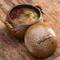 Health-preserving stew pot soup household casserole crock simmering soup size stew cup high temperature resistant coal gas stove open fire special