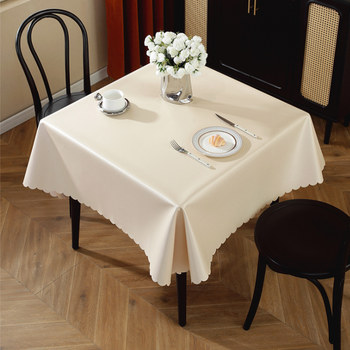 Square waterproof and oil-resistant tablecloth Square waterproof and oil-resistant tablecloth