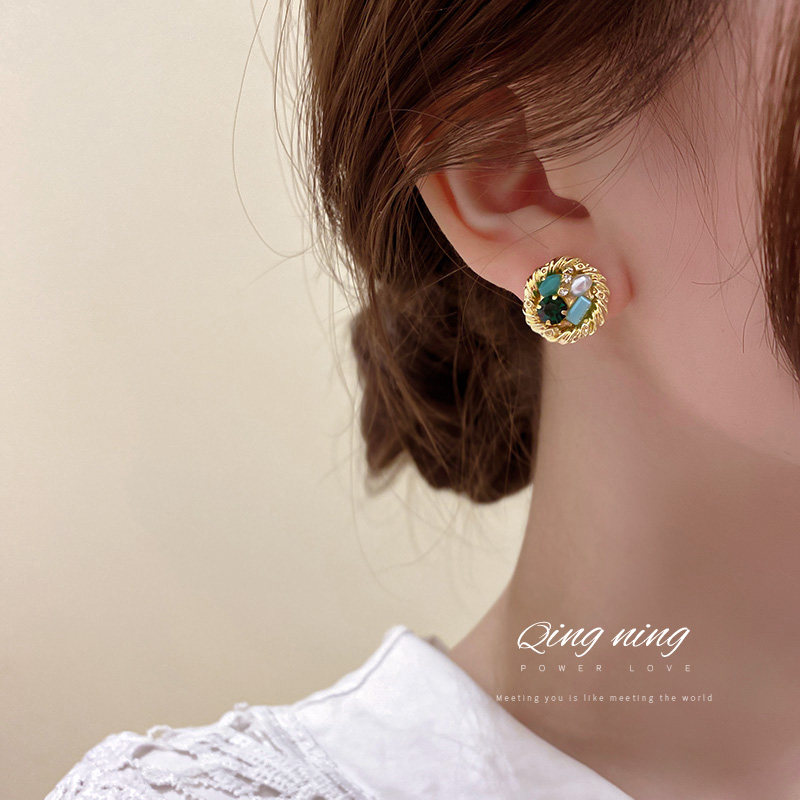 Earrings 2022 New Tide Super Sparkling Pearls Ear Nail Design Feel Small And Delicate Brief About 100 Hitch Accessories
