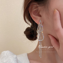(Qinglianacc) super-shiny earrings ~ ~ advanced sensual fluttering with lukewarm wind ear accessories  