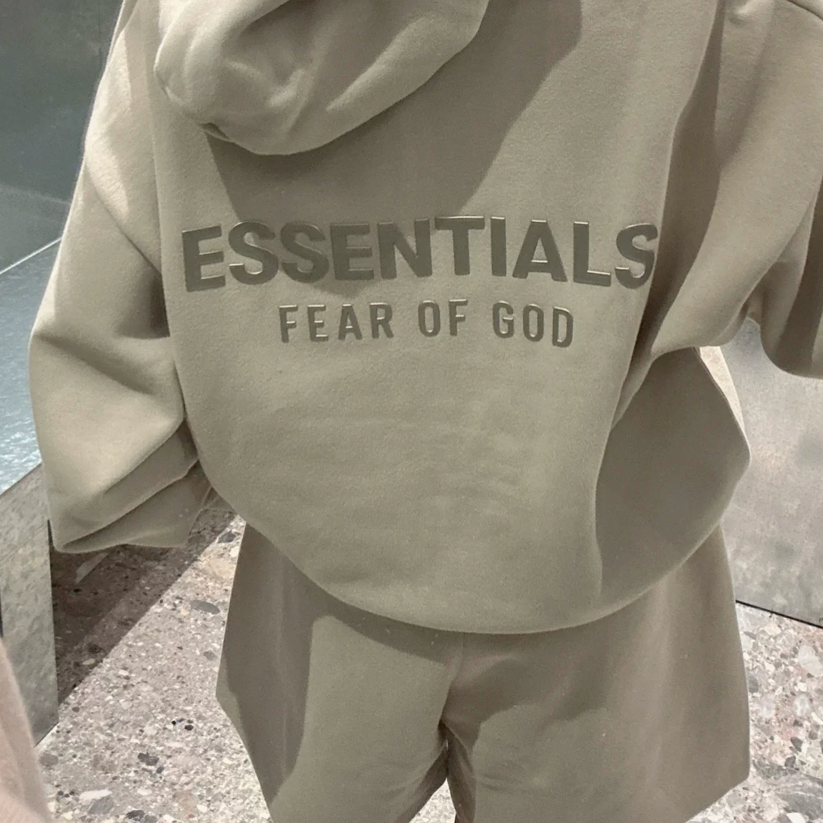 Худи с капюшоном на молнии Spot SS25 FOG ESSENTIALS SPRING DROP1, хвост Boxy для мужчин и женщин