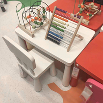 Kindergarten special table childrens table and chair set baby learning desk thickened simple liftable multi-functional plastic