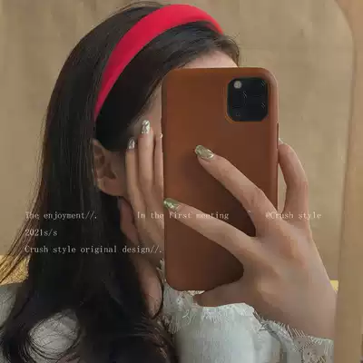 Solid color sweet wide-sided girl wash face hair hoop simple go out wild hairclip fairy Super fairy summer hair accessories