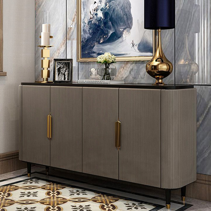 Home dining cabinet light luxury porch cabinet Italian-style hallway shoe cabinet integrated cabinet storage decoration cabinet end view table home