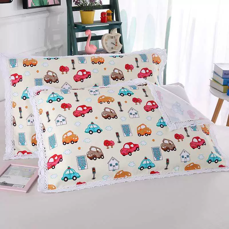 Khăn gối vải thô cotton cũ một đôi dày hơn cộng với 50 * 80 khăn phủ khăn người lớn và trẻ em - Khăn gối