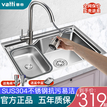 East China Reverse Sink Single Groove Kitchen 304 Stainless Steel Wash Basin Flush Basin Flush basin Wash Basin enlarge number