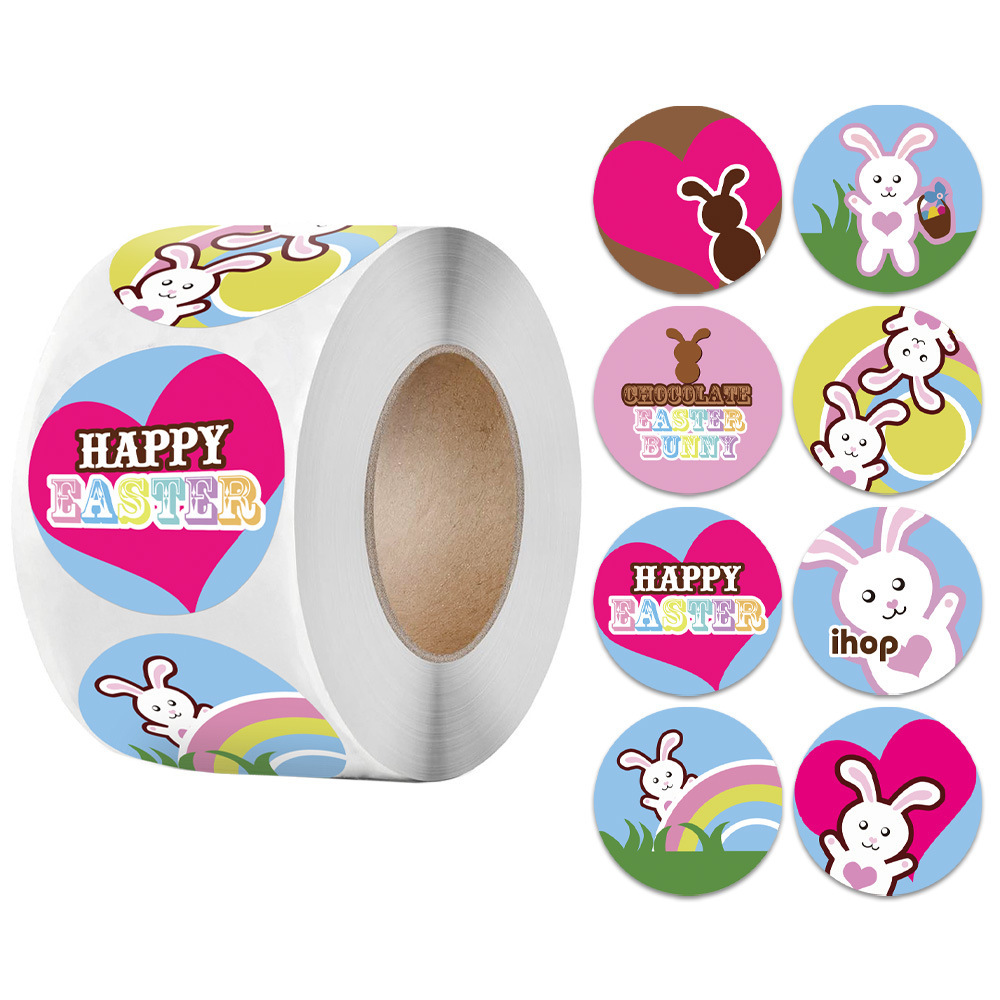 Eco-friendly children tattoos stickers Colourful Eggs Easter Stickers Cross-border Goods Cartoon Tattoos Sticker Holiday Gifts