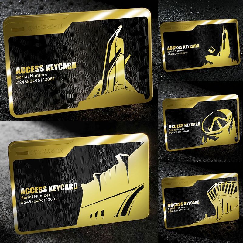 Delta Operation Nfc Function Game Starter Card Pvc Room Card Game Metal Collectible Card Gift for Boys Game
