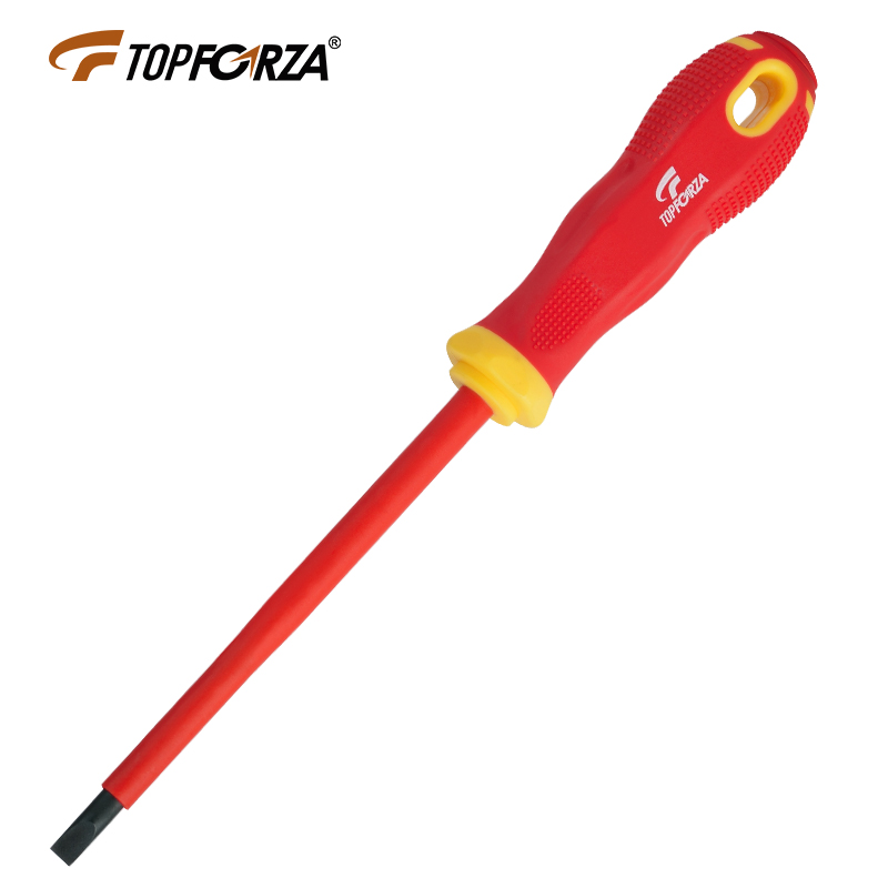 Rio Tinto Sharp Import Screwdriver VDE1000V High Pressure Insulation straight screw screwdriver opener -1 0x5 5x125mm