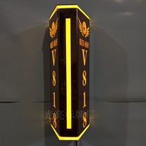 Customized KTV box luminous door number hotel lighted door number foot bath box door number LED double-sided lighted sign