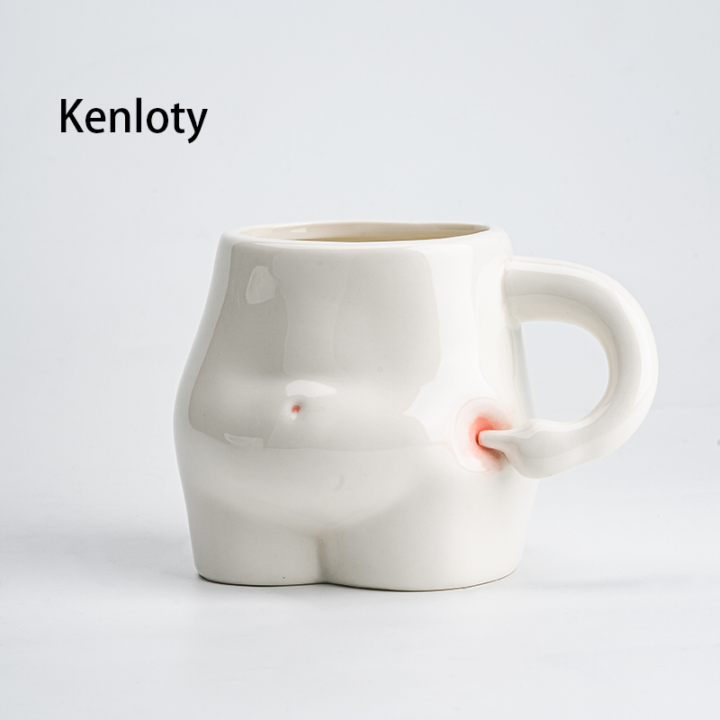 Meat Meat Cup Cute Pinched Tummy Ceramic Milk Coffee Cup Creative Birthday Little Crowddesign Sensation Mark Water Cup-Taobao