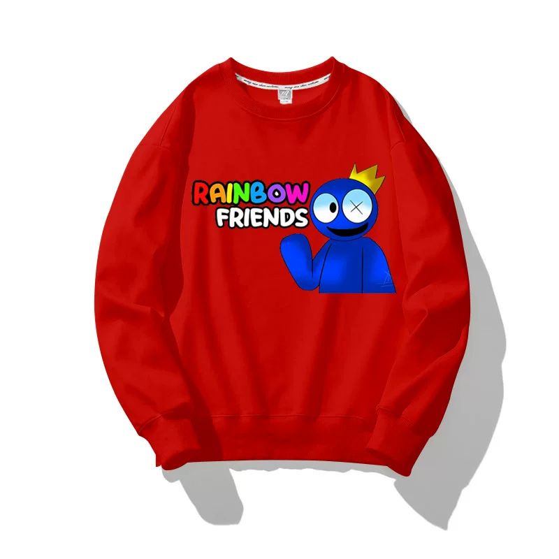 Одежда Rainbow Friends Детская одежда свитер с длинными рукавами Roblox Rainbow Friends Rainbow партнер