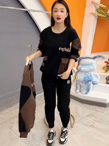 Осенний утепленный комплект, модная трендовая толстовка для отдыха, по фигуре