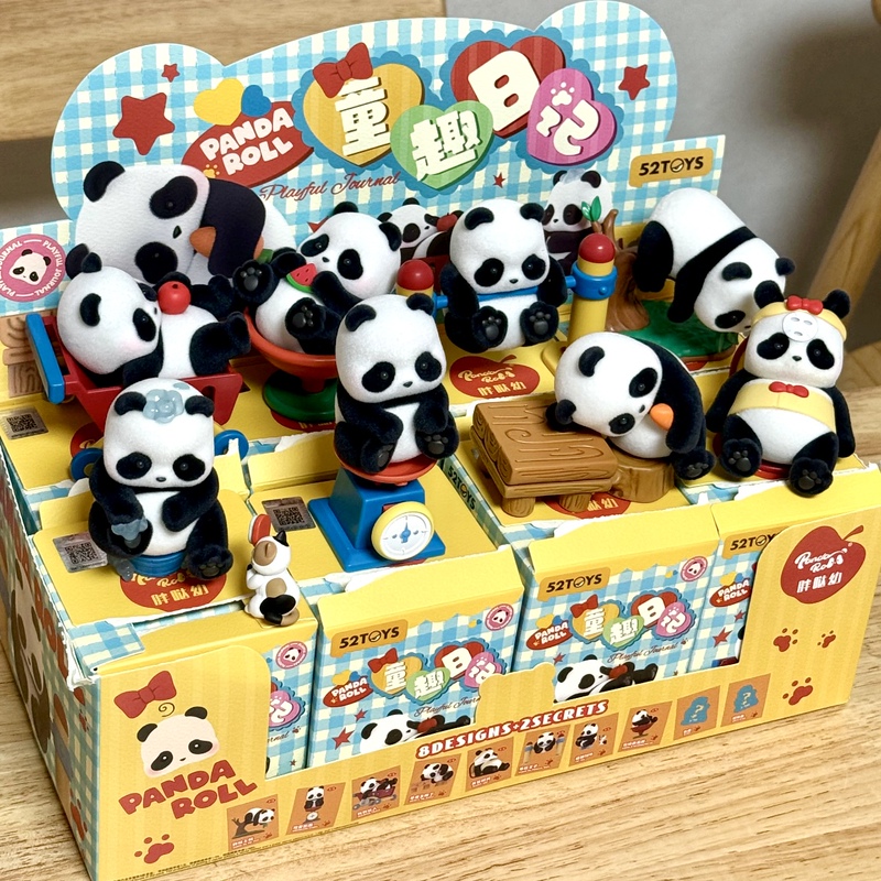 Authentic 52Toys Fat Baby Childlike Diary Panda Blind Box Figure Trendy Ornament Cute Toy Girl Gift