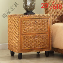 Yingyu Quan Rattan Bed Hotel Apartment Indonesia Rattan Furniture Retro Double B&B Southeast Asia 1 81 5 Rattan Art Bed