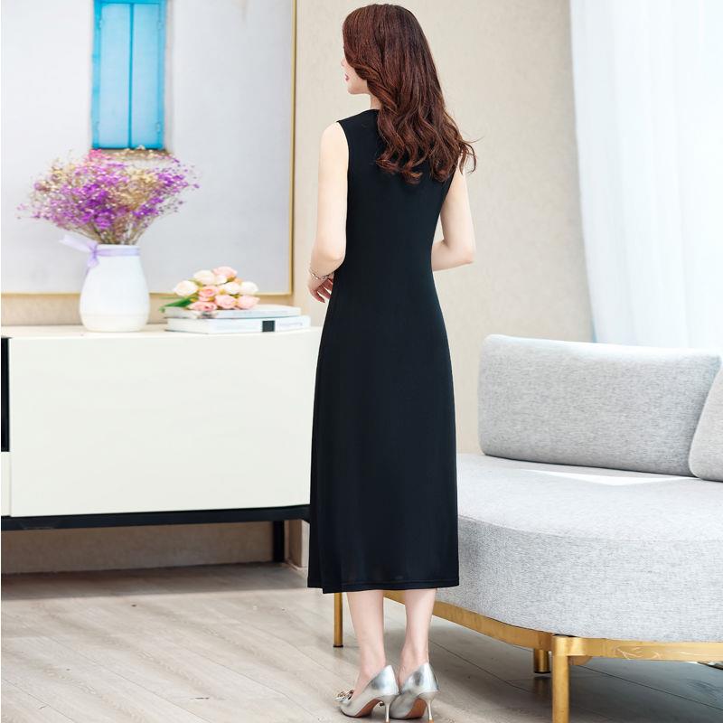 Silk top with cups, sleevless dress, long spring summer skirt, dress with sleeves, mid-length, loose fit, oversize Silk top with cups, sleevless dress, long spring summer skirt, dress with sleeves, mid-length, loose fit, oversize