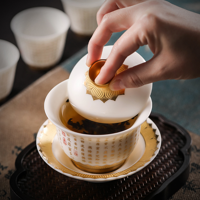 DECLEOR New Ceramic Tri Kung Fu Tea with Delicated Area Cup Cup Cup