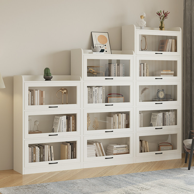 Bookcase minimalist floor Living room shelve Home containing display cabinet leaning against wall containing cabinet glass door Easy bookcase
