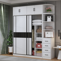 Wardrobe Bag Fitted modern minimalist Economy Type of home Bedroom Easy moving door locker Childrens closet Push Ramen