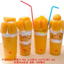 The simulation mango cup model fake mango giant ice sand cup model of Tymon mango cup is determined