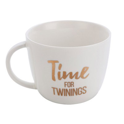 Tangning TWININGS tea time чашка для чая, стеклянная кружка, импортированная из Великобритании, керамическая, емкостью 400 мл