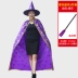 Halloween Áo choàng trẻ em mẫu giáo bé trai và bé gái phù thủy nhỏ nhà ảo thuật quần áo phù thủy trang phục bí ngô 