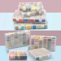 Hand embroidery special thread 120 colors plastic boxed board thread embroidery cotton thread cross stitch sewing thread household multi-color