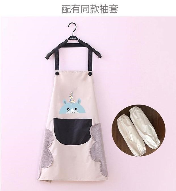 家用围裙防水防油时尚女厨房网红上班工作韩